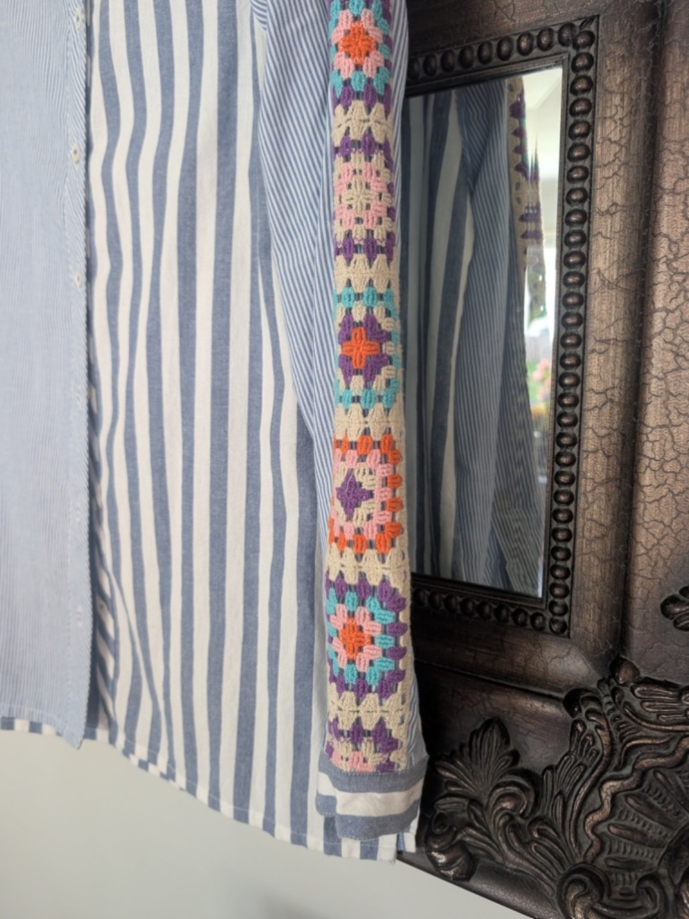 APNY Embroidered Button Down Shirt - Picture 2 of 4